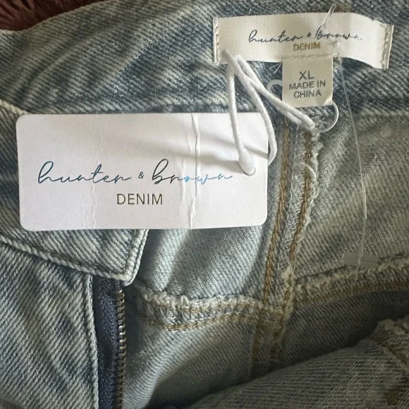 Denim Button-Front Midi Skirt- Size XL - Picture 11 of 12